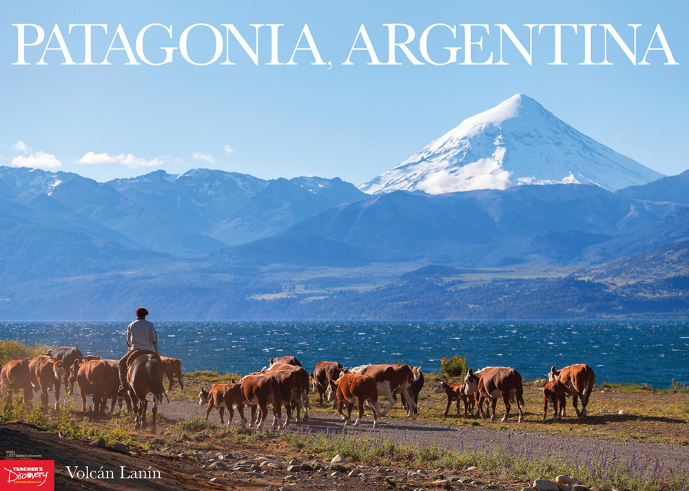 Volcán Lanín: Patagonia Argentina Spanish Travel Poster