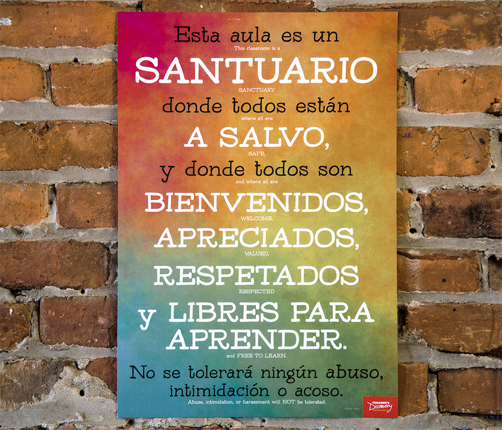 Classroom Sanctuary Spanish Mini-Poster