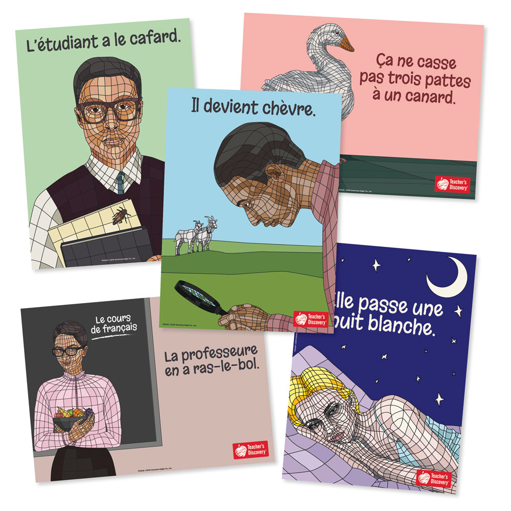 French Idiom Bulletin Board Set