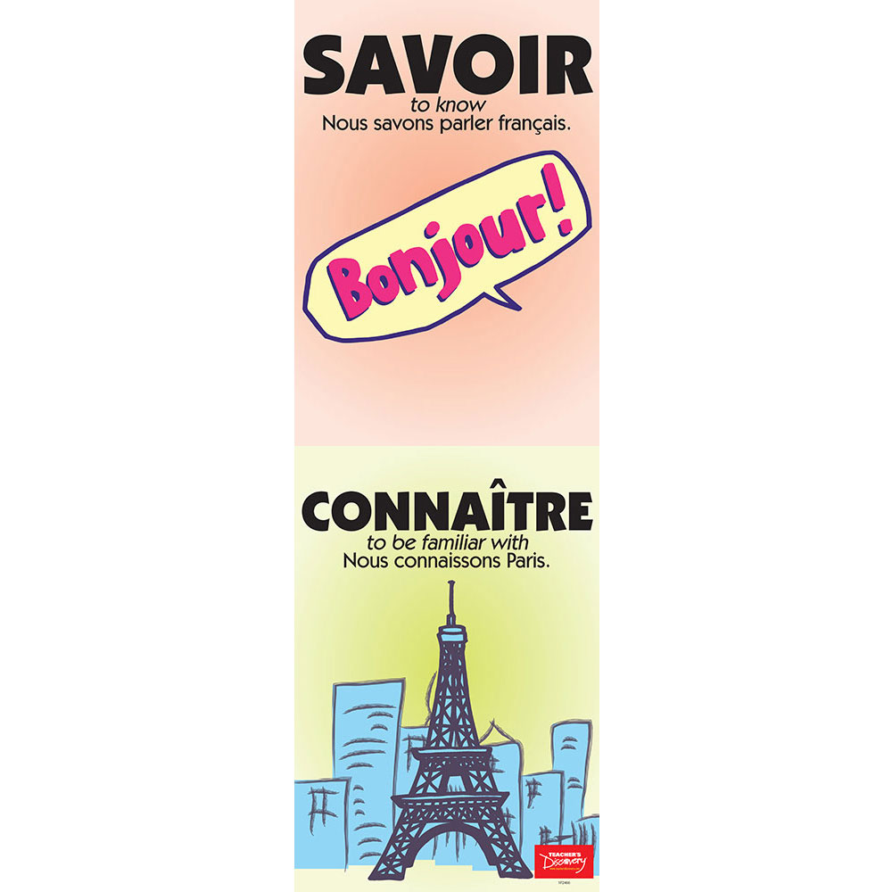 Vexing Verbs Savoir and Connaître French Poster