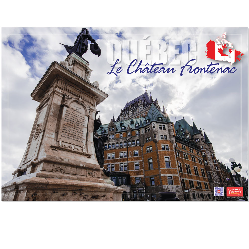 Quebec Le Château Frontenac Enhanced® French Travel Poster