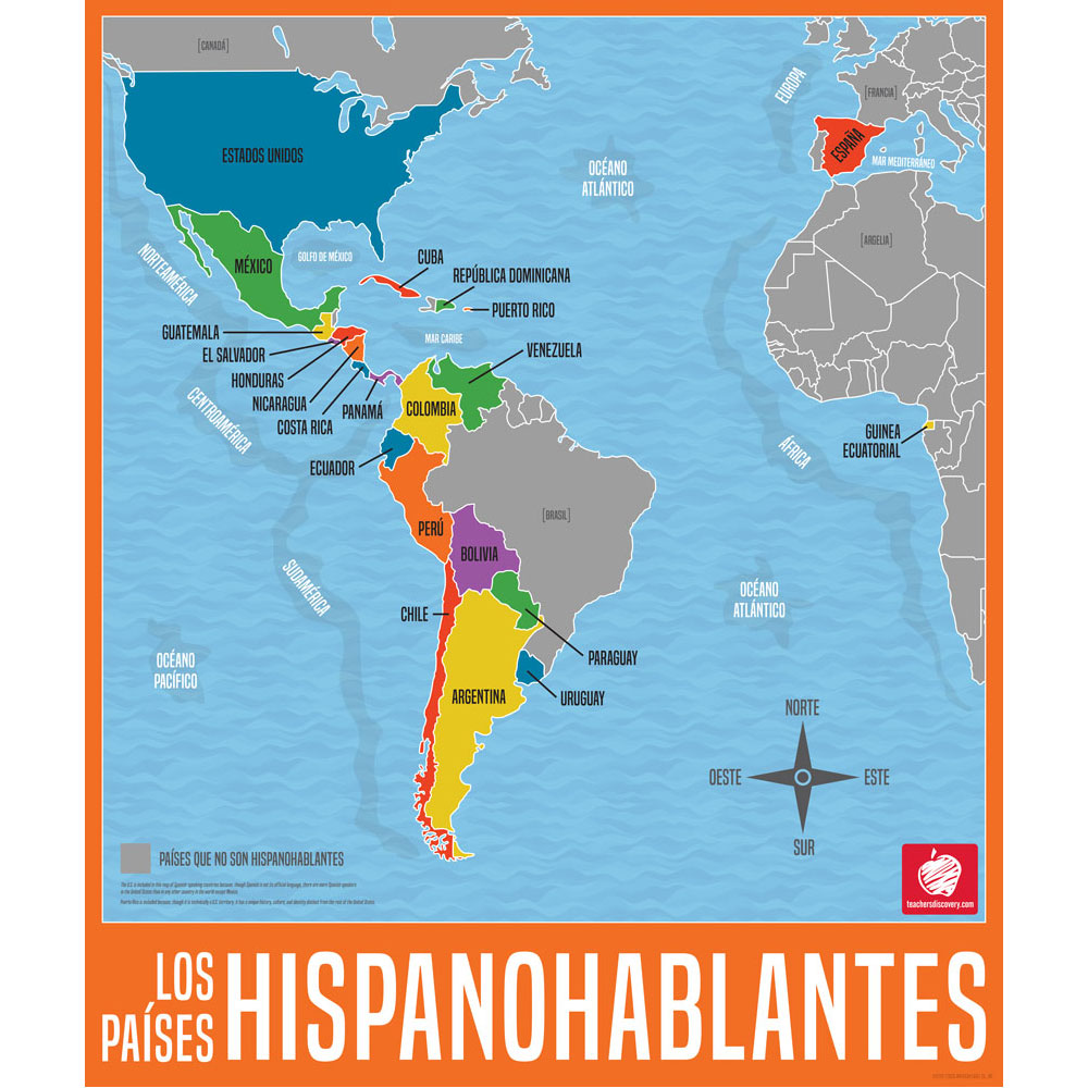 Map of Spanish-Speaking Countries