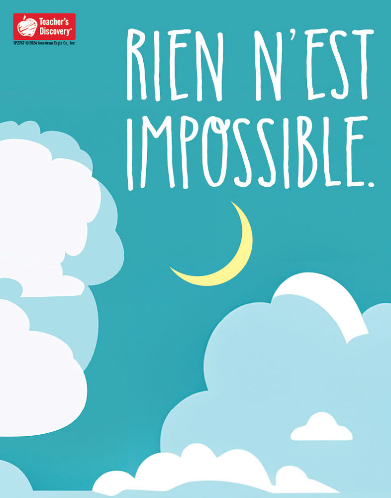 Nothing Is Impossible Super Value French Poster