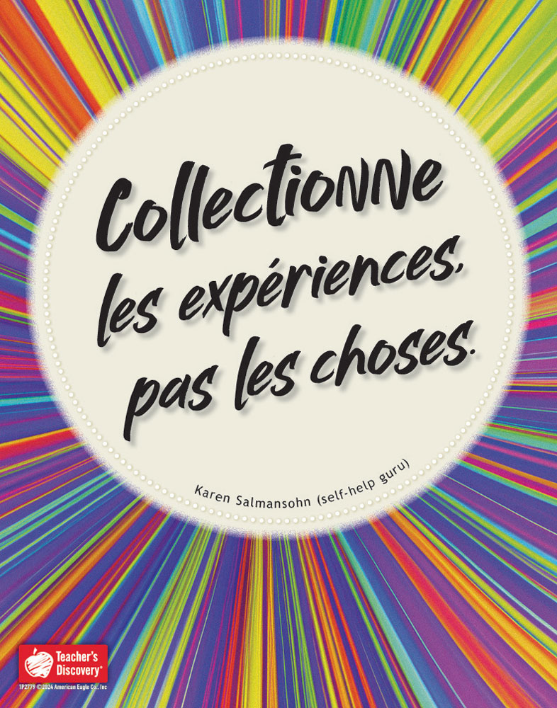Collect Experiences Super Value French Poster