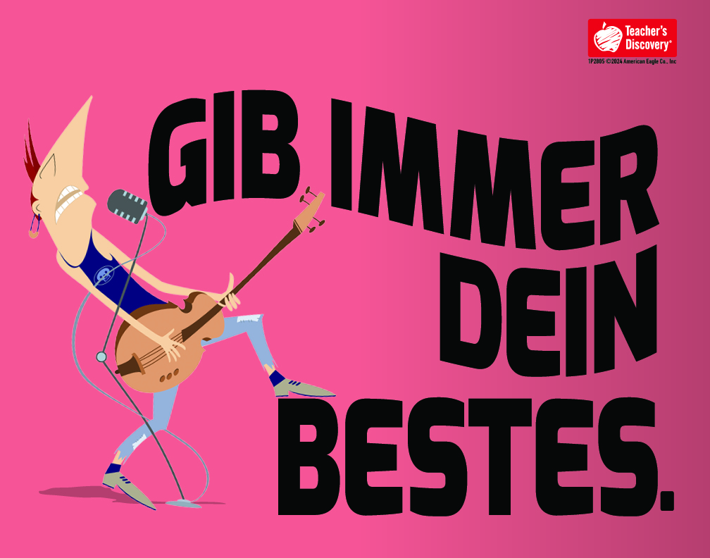 Always Do Your Best Super Value German Poster