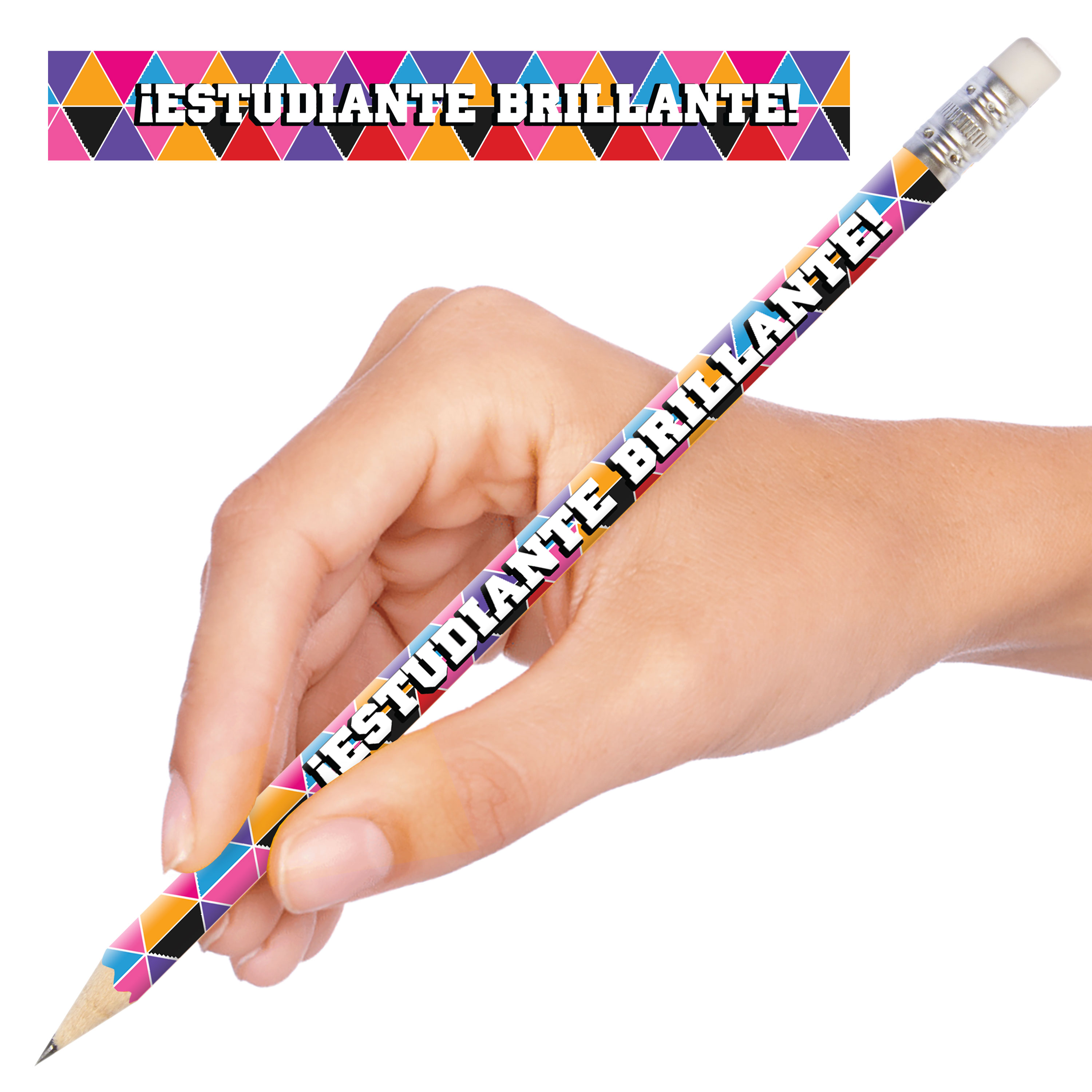 ¡Estudiante brillante! Enhanced® Spanish Pencils (2 dozen)