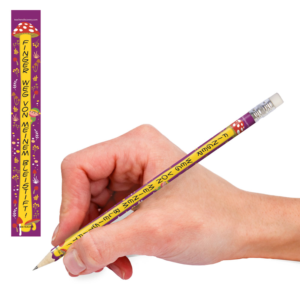 Don't Touch My Pencil! German Enhanced® Pencils (Two Dozen)