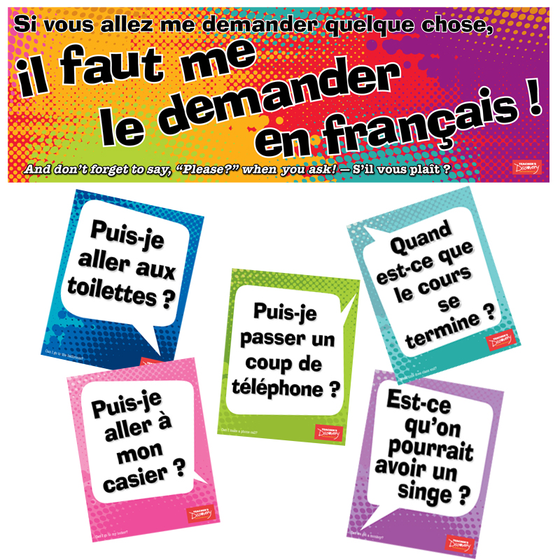 Ask Me? French Bulletin Board Set