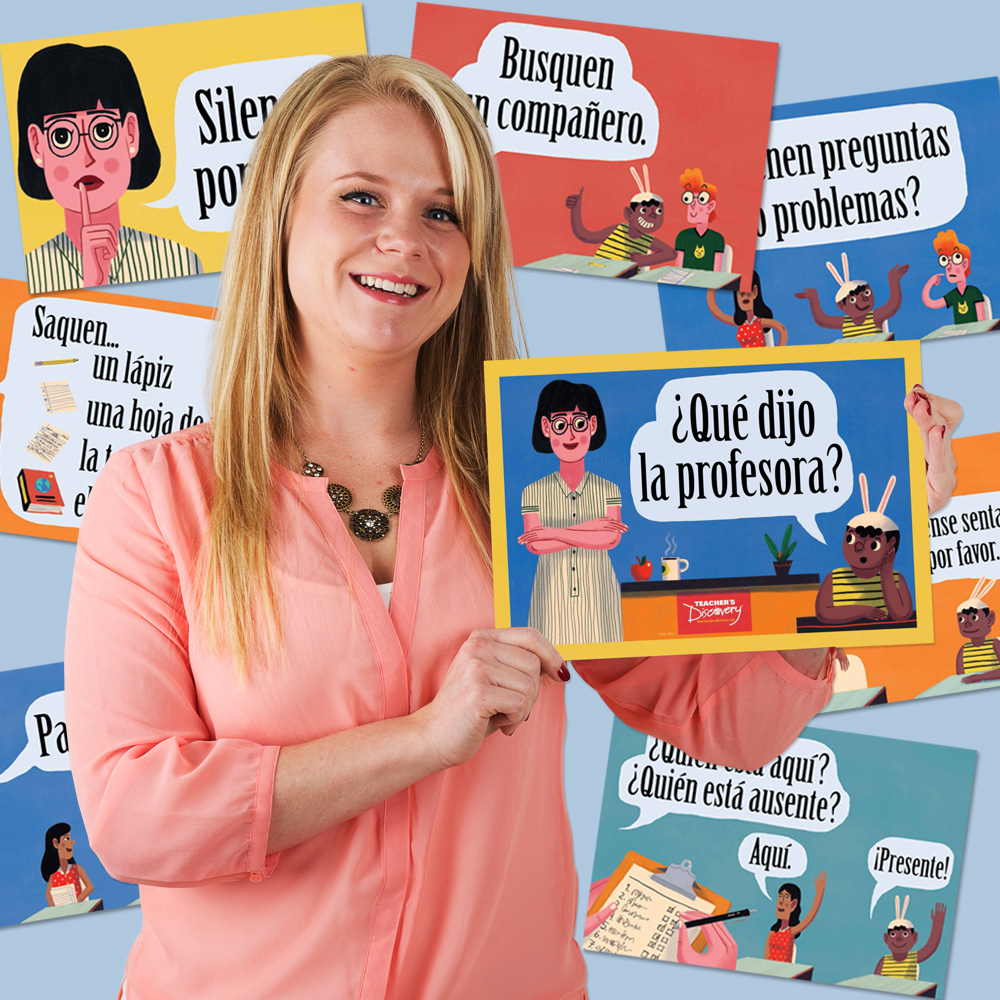 Teacher Says Spanish Mini-Poster Set