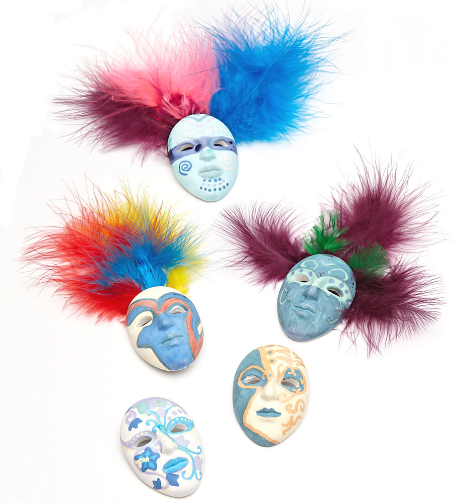 Mardi Gras Ceramic Mask Decorating Kit