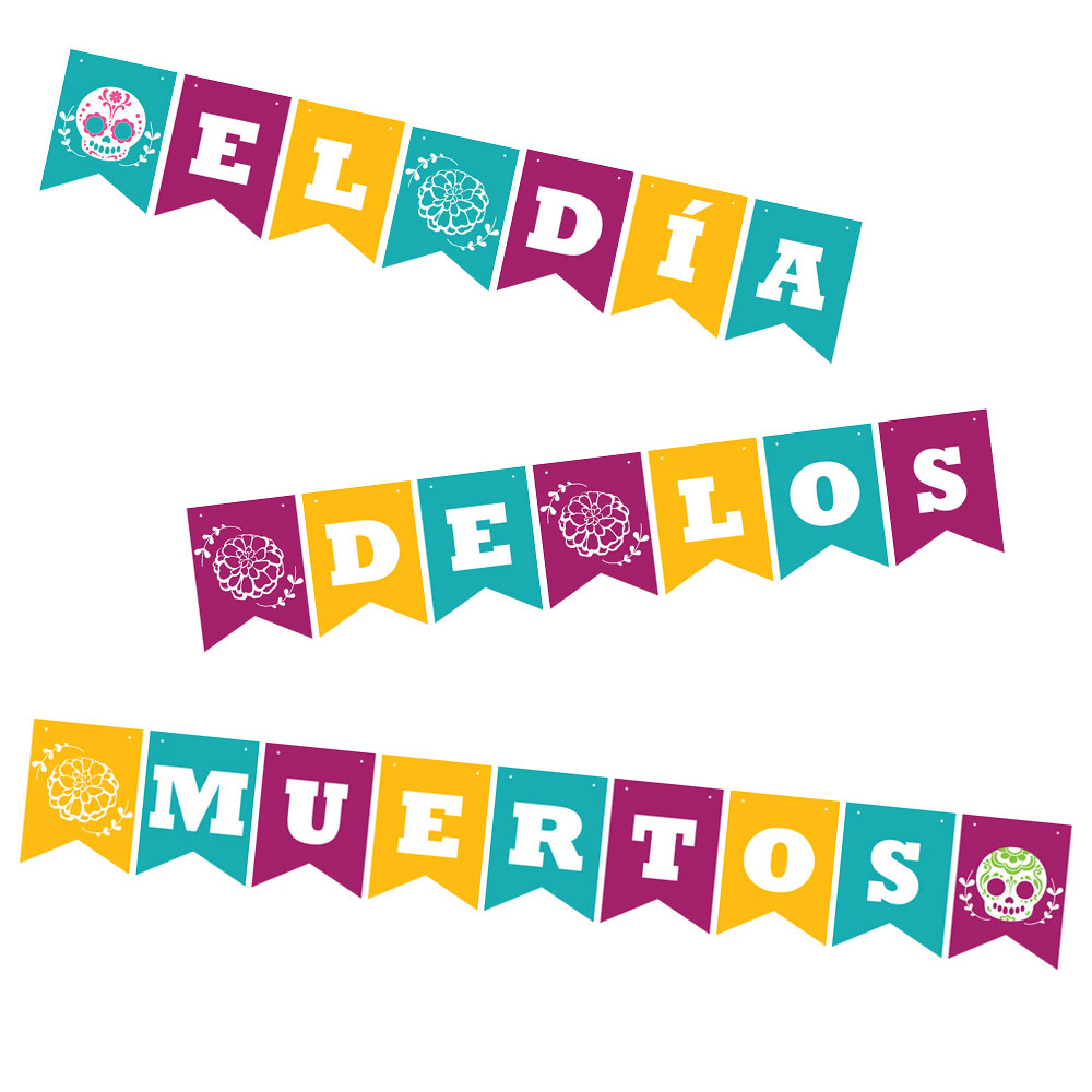 Day of the Dead Bunting Printable Download