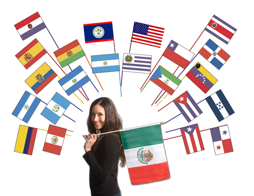 Classroom-Sized Flags of Spanish-Speaking Countries