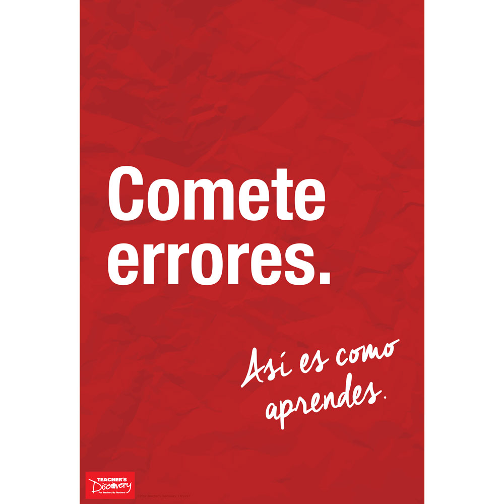 Make Mistakes Spanish Mini-Poster