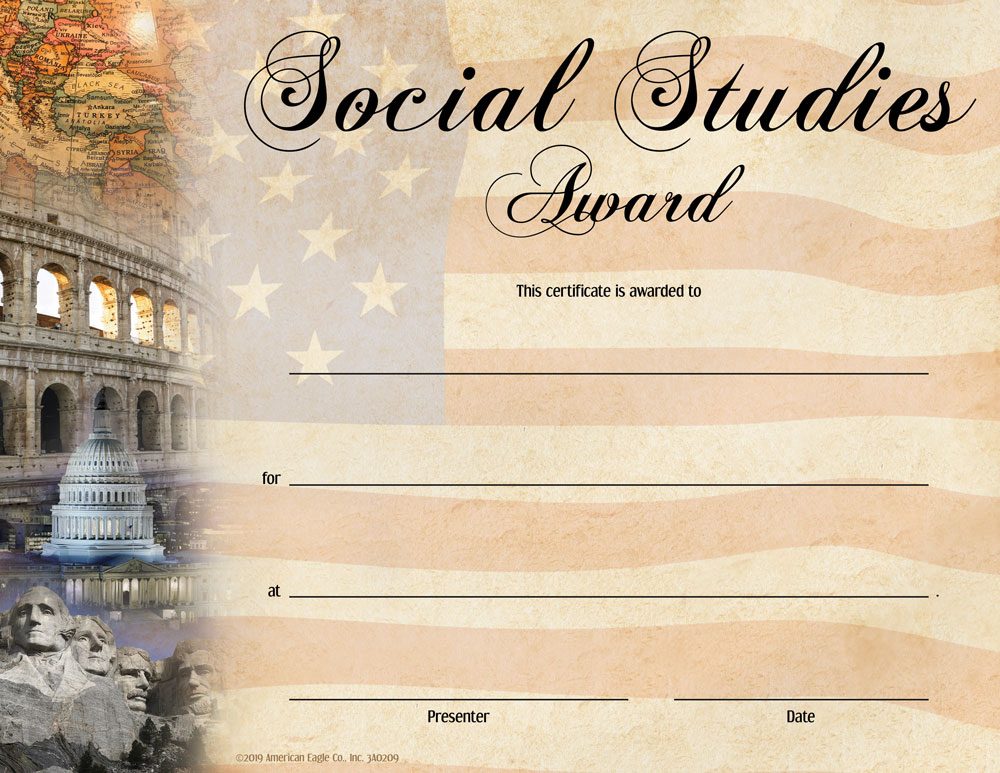 Social Studies Award Certificates