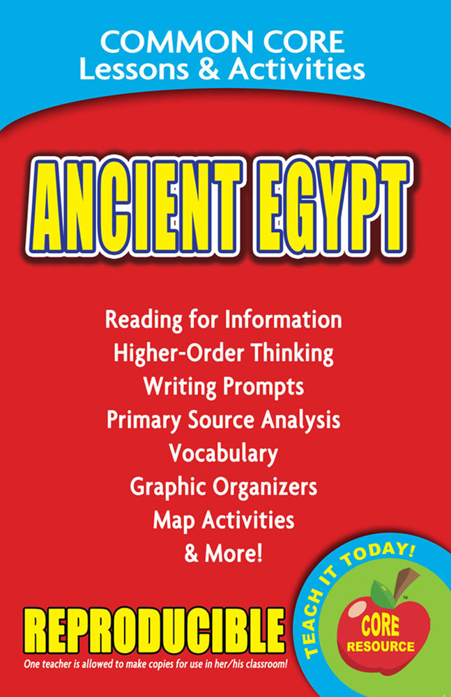  Common Core Lessons & Activities: Ancient Egypt Book