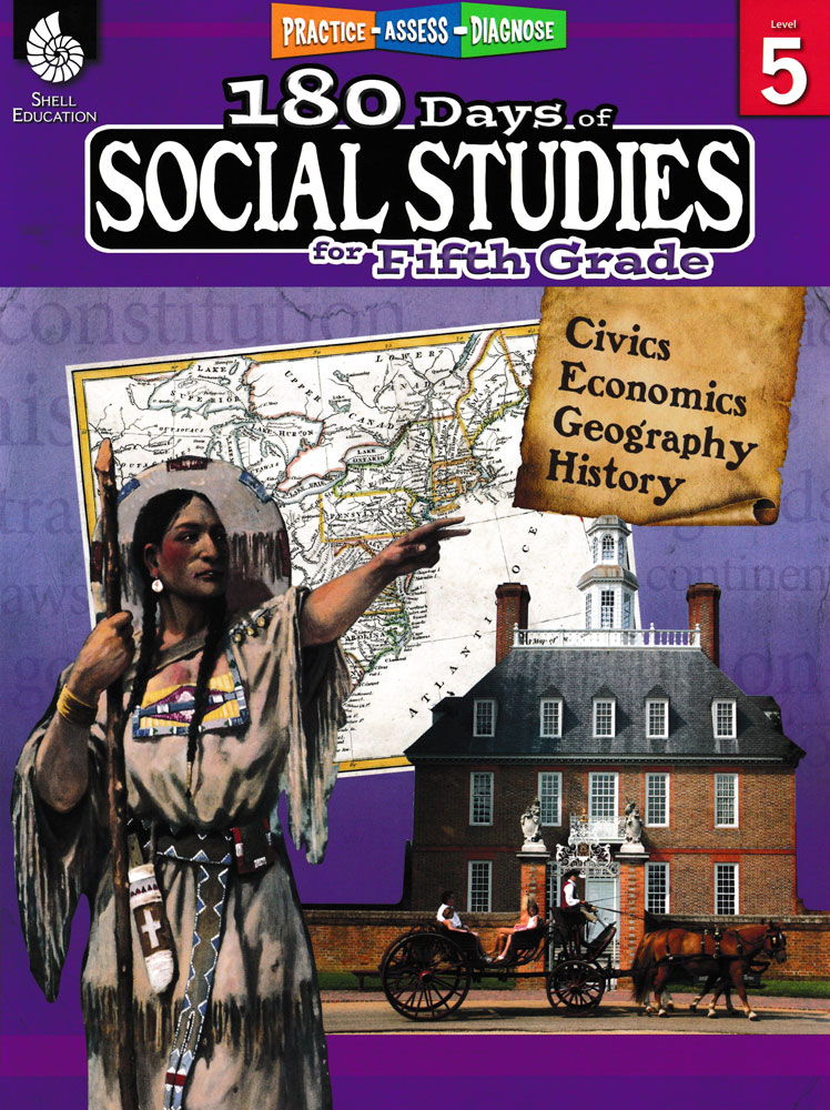 180 Days of Social Studies for Fifth Grade Book