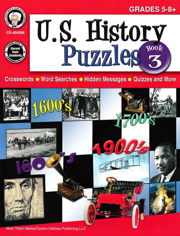 U.S. History Puzzles Book 3