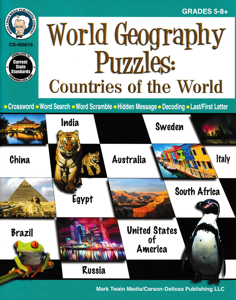 World Geography Puzzles Countries of the World Book