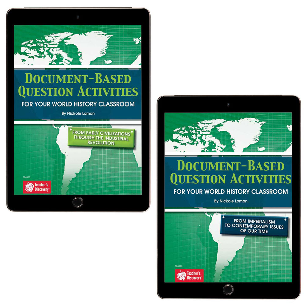 Document-Based Question Activities: World History Set of 2 Books   - Document-Based Question Activities: World History Set of 2 Print Books  