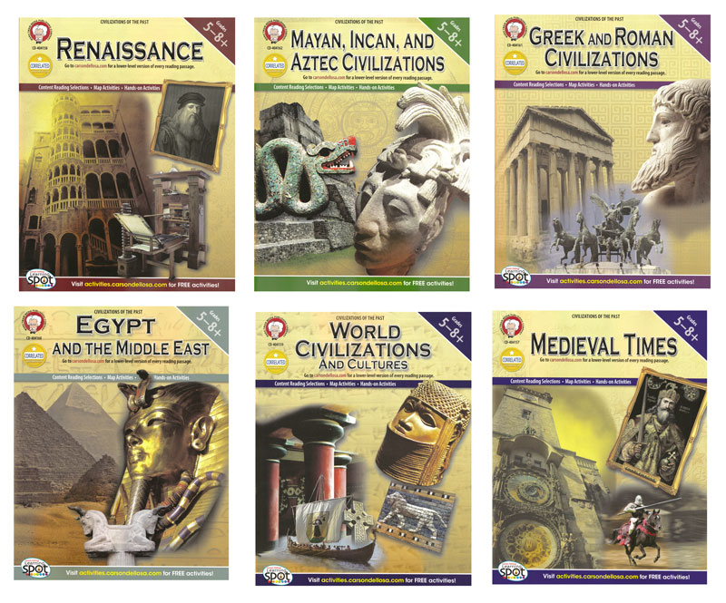 Civilizations Of The Past Activity Book Series