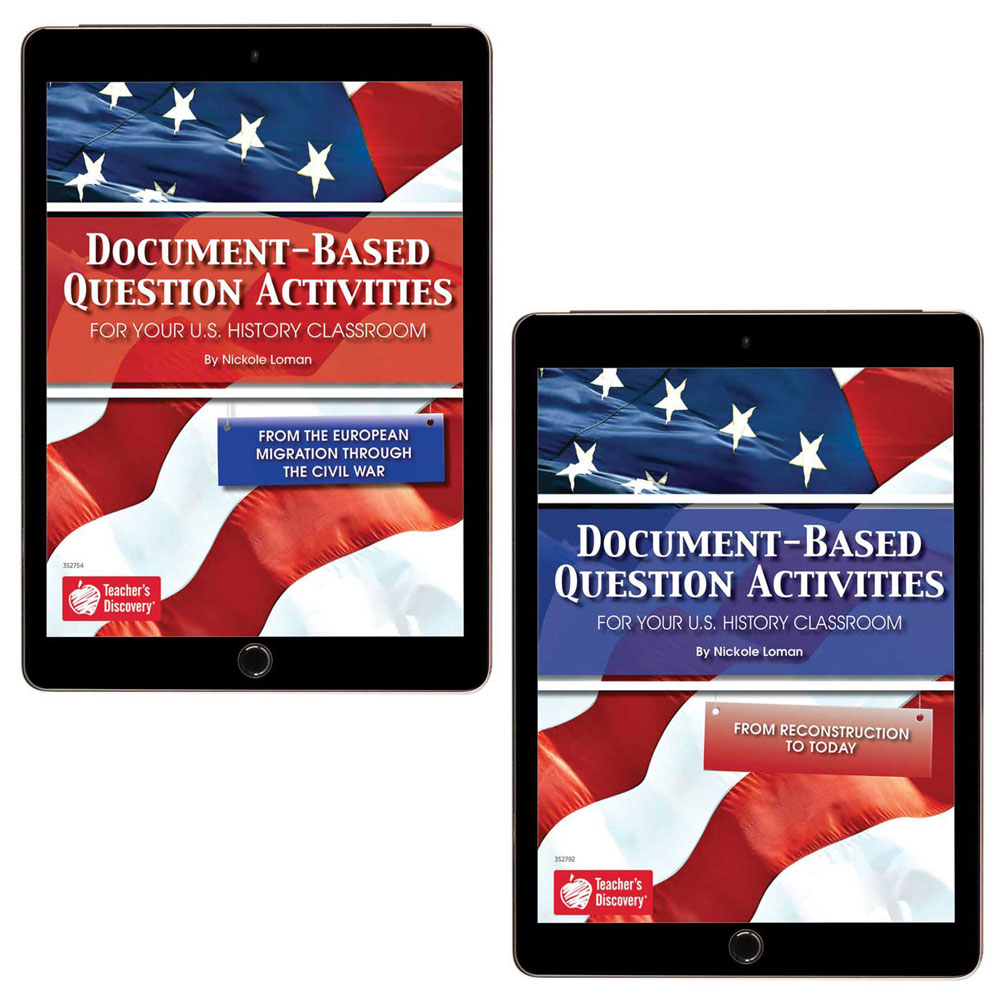 Document-Based Question Activities for U.S. History Set of 2 Books - Document-Based Question Activities for U.S. History Set of 2 Print Books