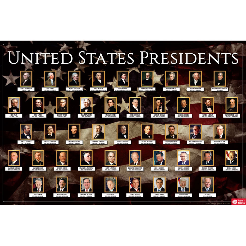 U.S. Presidential Portraits Poster