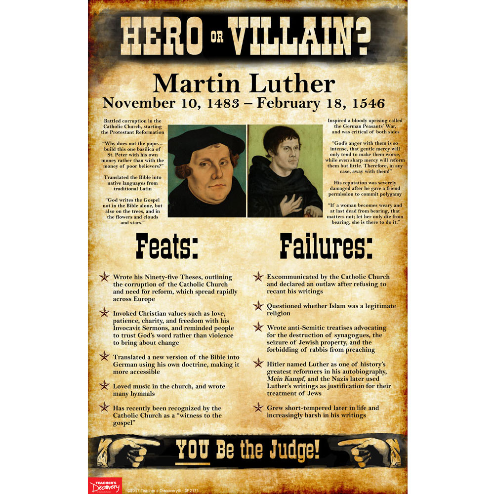 Martin Luther: Hero or Villain? Mini-Poster