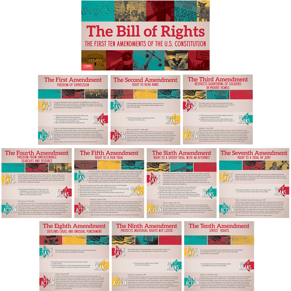 Bill of Rights In Action Mini-Poster Set