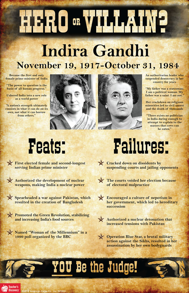Indira Gandhi: Hero or Villain? Mini-Poster