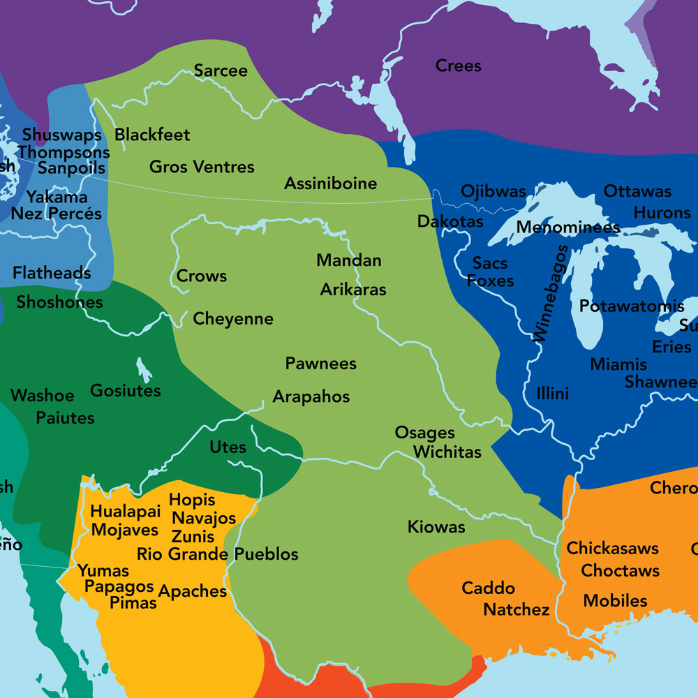 Native American Cultures Map Social Studies Teacher s Discovery