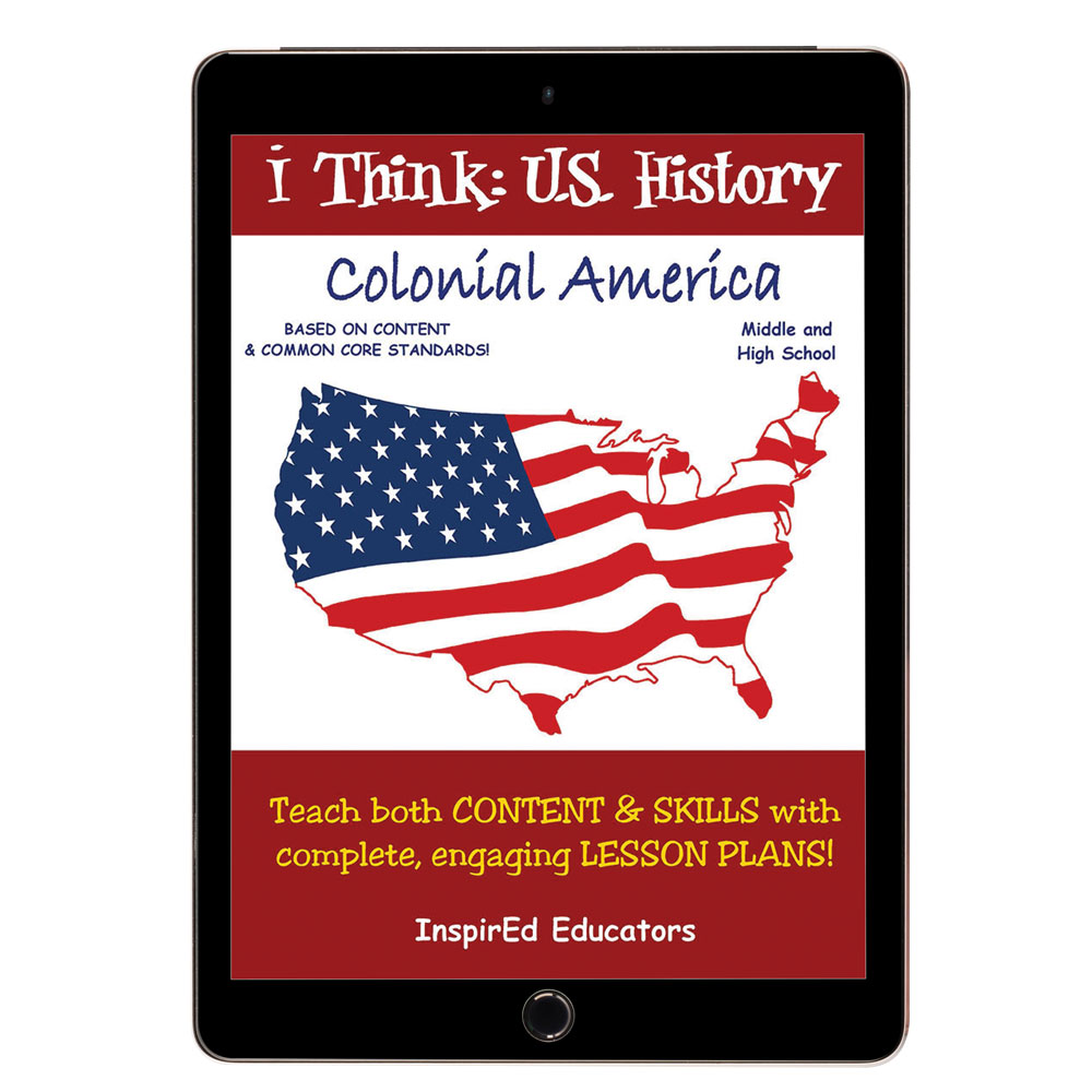i Think: U.S. History, Colonial America Activity Book