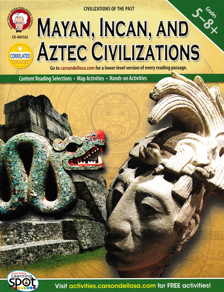 Mayan, Incan, and Aztec Civilizations Activity Book