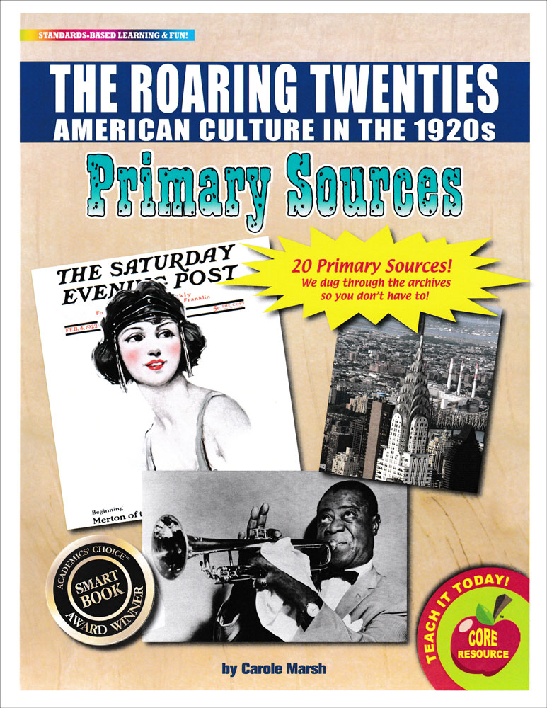 The Roaring Twenties (American Culture in the 1920s) Primary Sources Pack 
