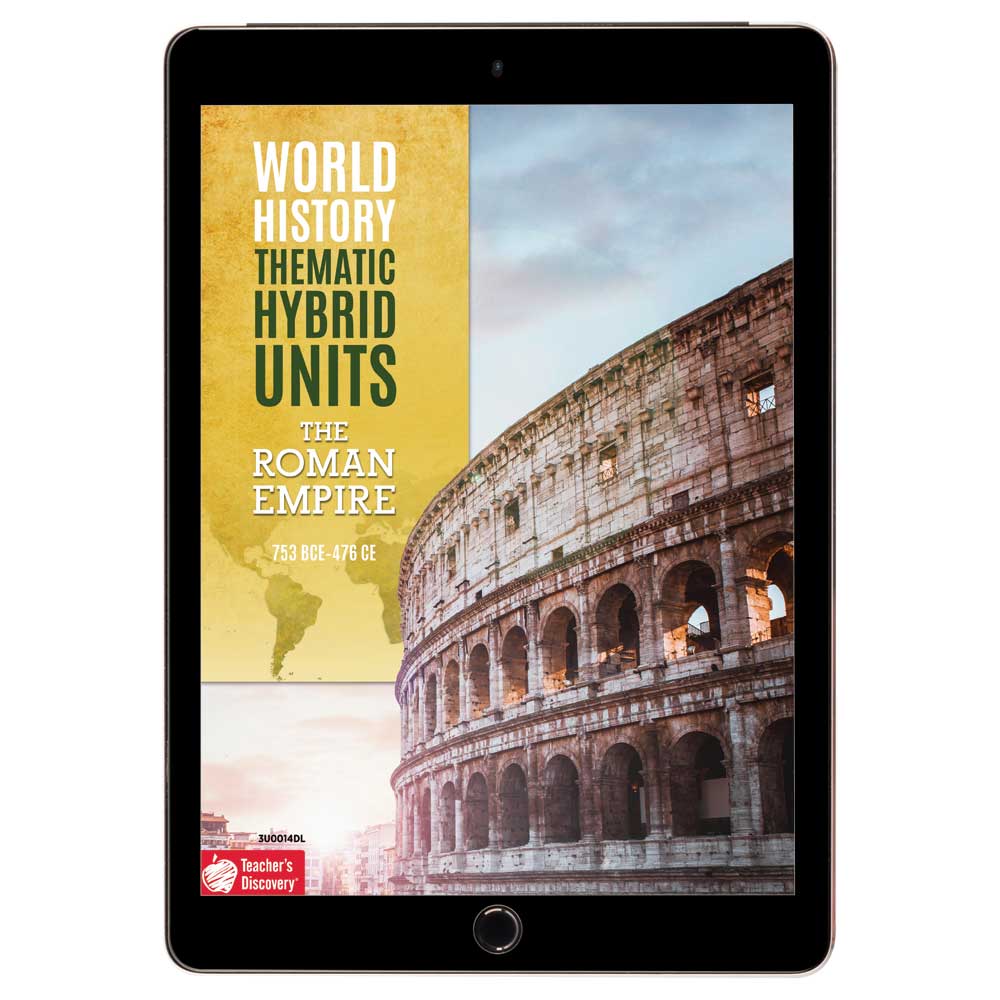 World History Thematic Hybrid Unit: The Roman Empire Download - Hybrid Learning Resource