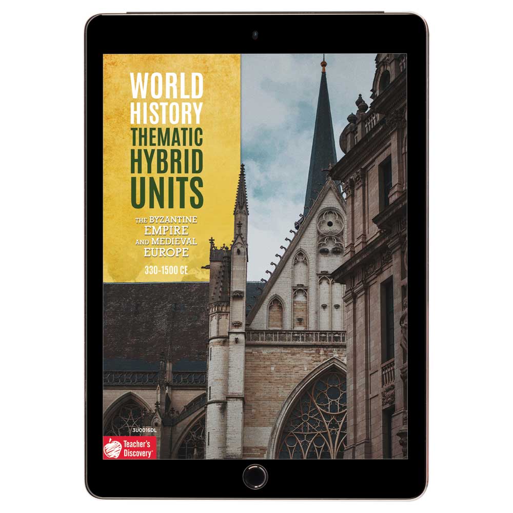 World History Thematic Hybrid Unit: The Byzantine Empire and Medieval Europe Download