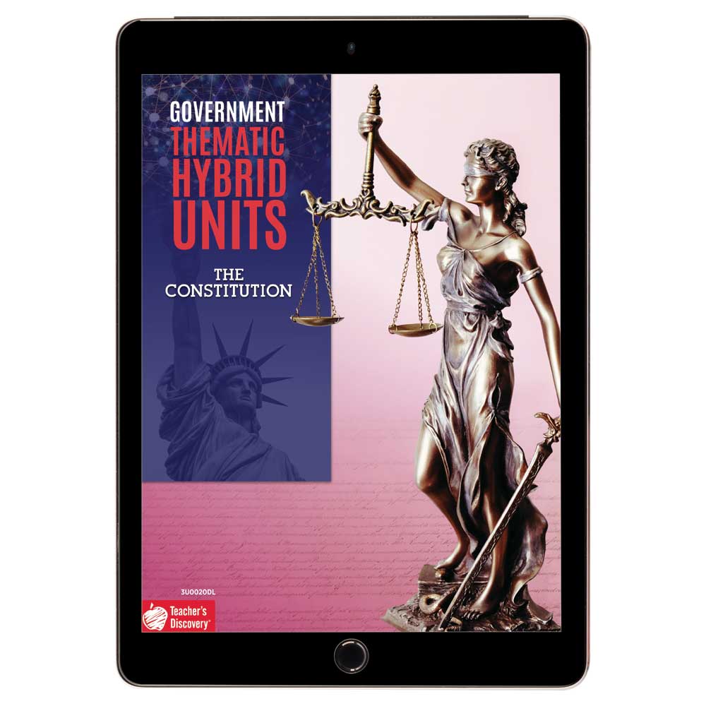 Government Thematic Hybrid Unit: The Constitution Download