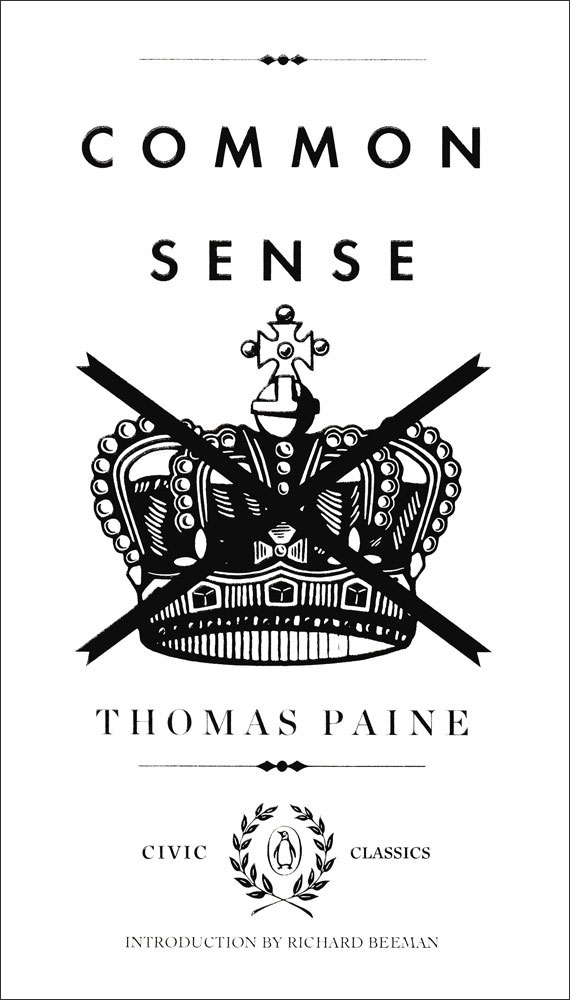 Common Sense by Thomas Paine Paperback Book (1330L)