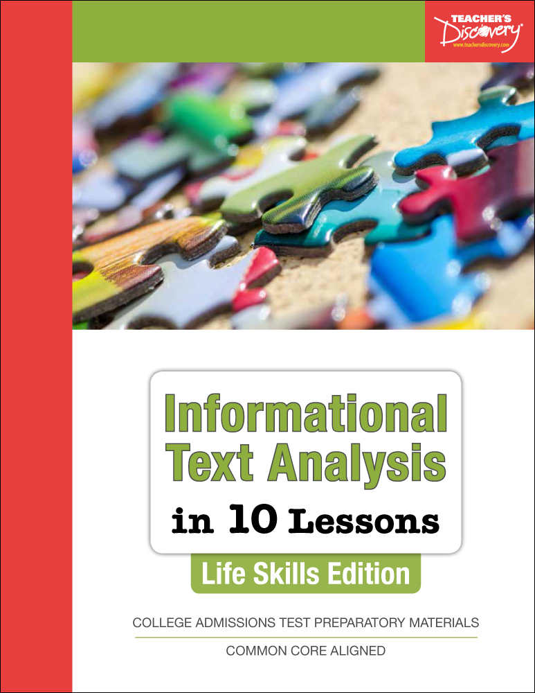 Informational Text Analysis in 10 Lessons: Life Skills Edition Book