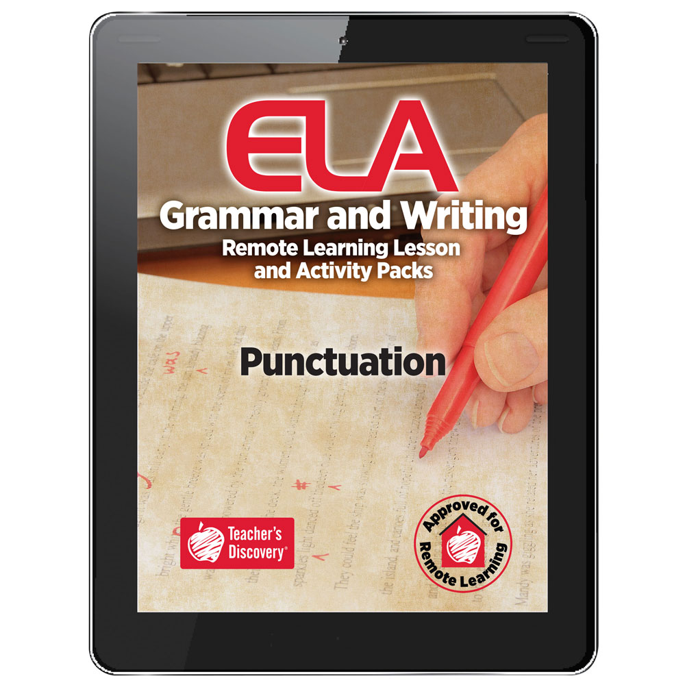 Punctuation Remote Learning Lesson and Activity Pack Download