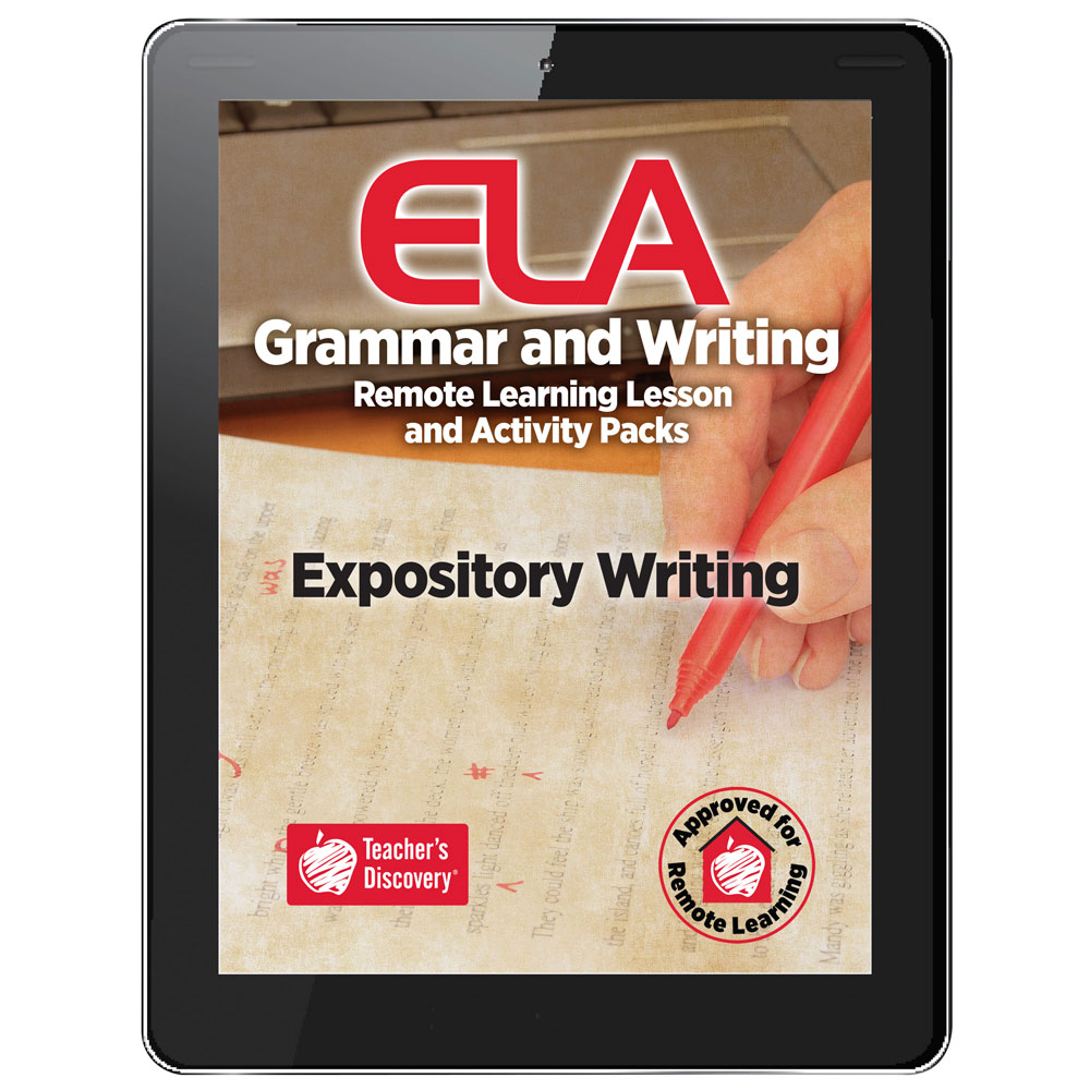 Expository Writing Remote Learning Lesson and Activity Pack Download