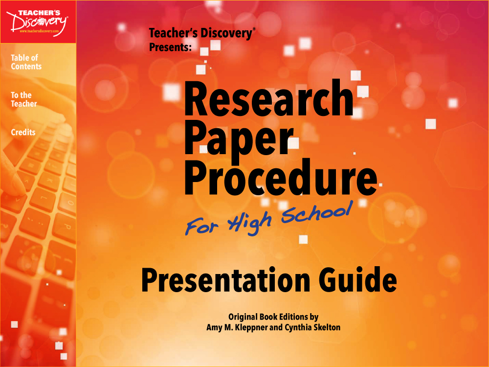 Research Paper Procedure Presentation Guide Download