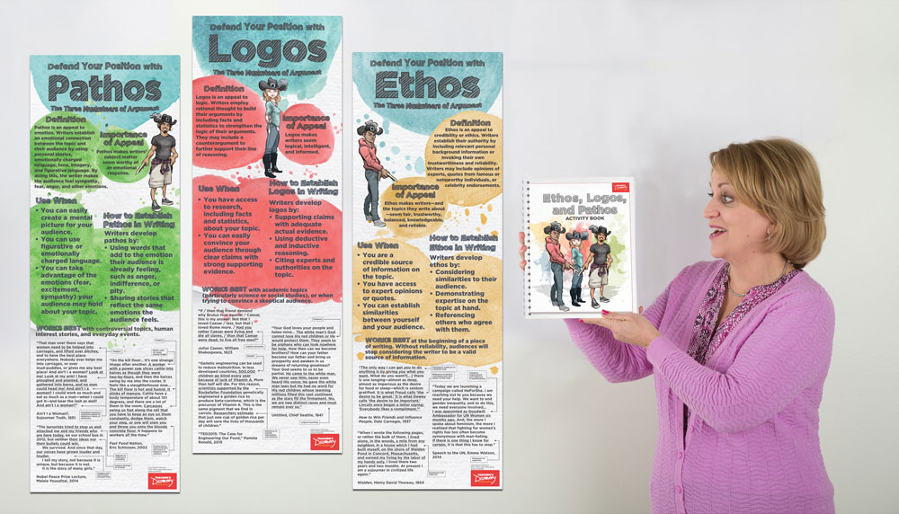 Ethos, Logos, and Pathos Print Activity Book and Poster Set