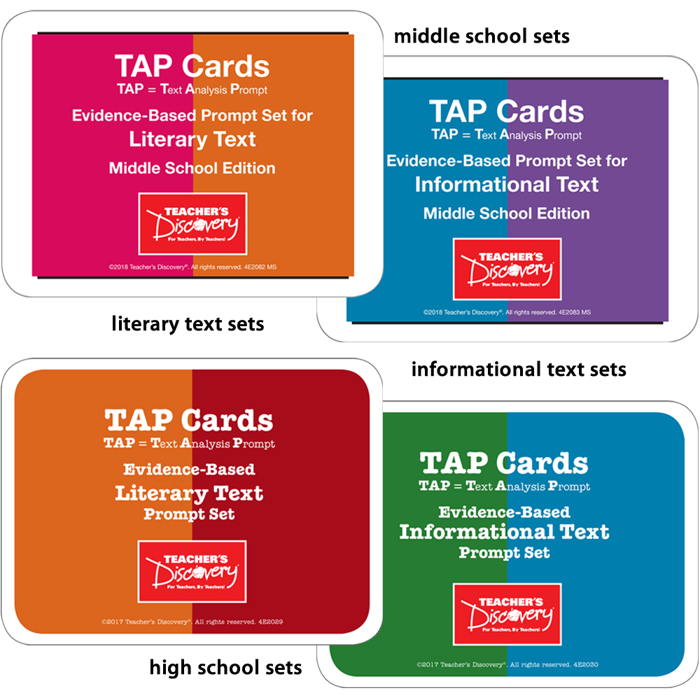TAP Cards: Middle School and High School - All 4 Sets