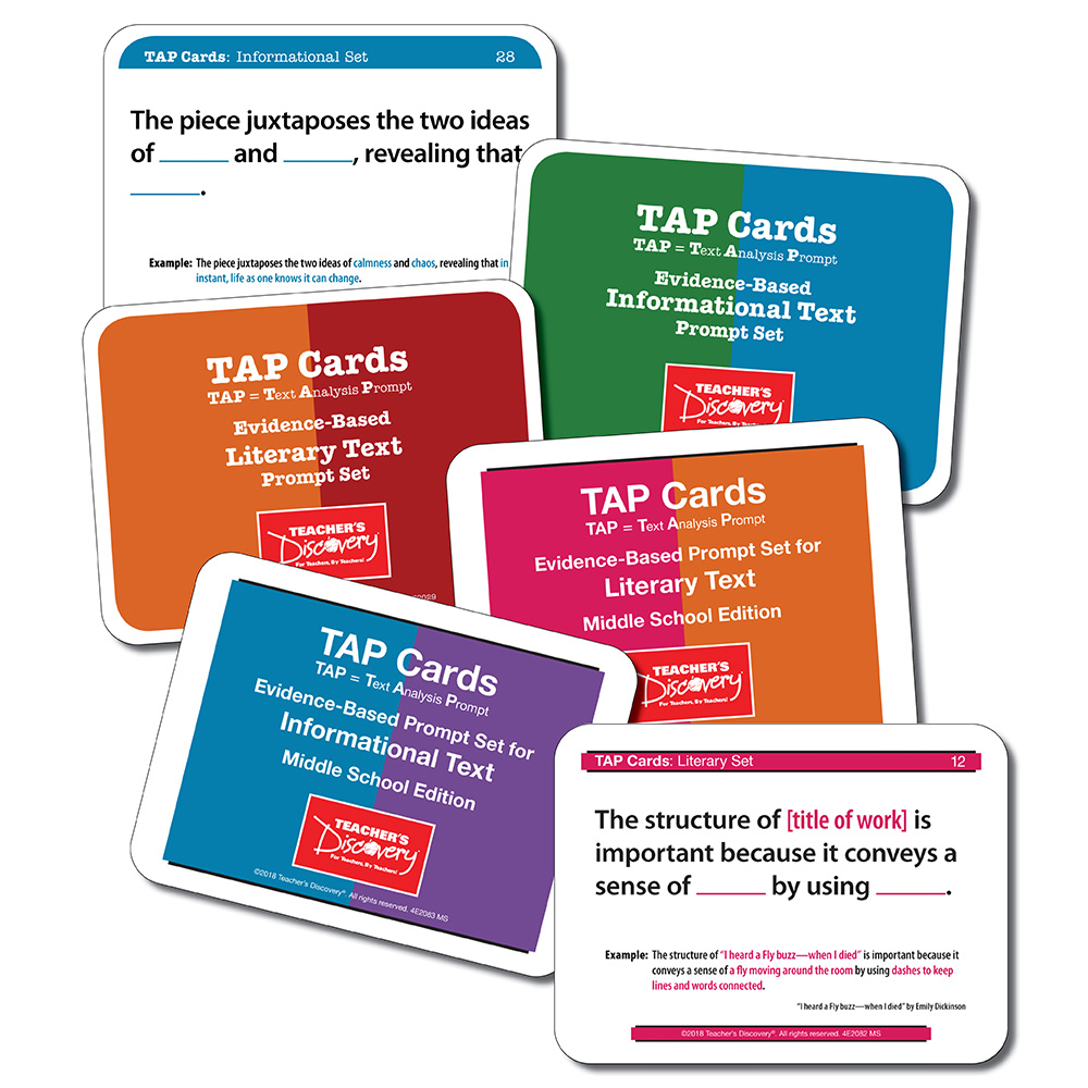 TAP Cards: Middle School and High School - All 4 Sets
