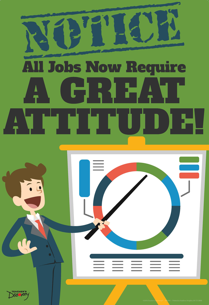 Official Notice Job Skills Mini-Poster:  Great Attitude