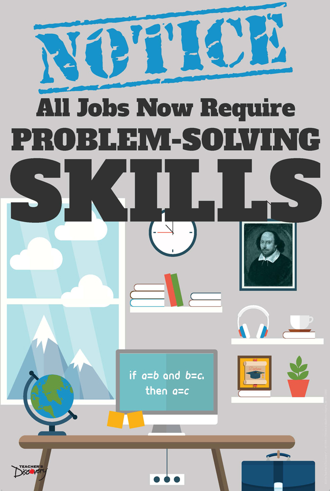 Official Notice Job Skills Mini-Poster:  Problem-Solving Skills