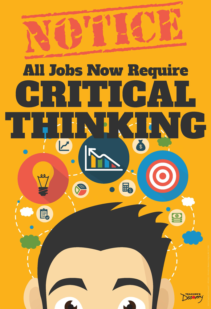 Official Notice Job Skills Mini-Poster:  Critical Thinking
