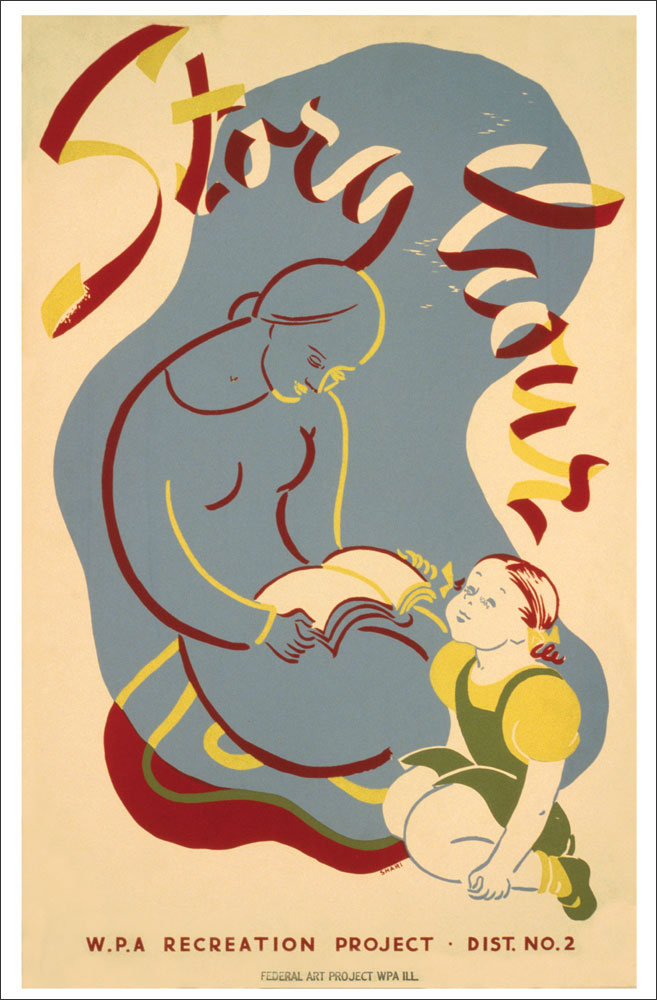 WPA Reading Poster: Story Hour