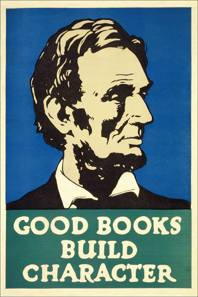 WPA Reading Poster: Good Books Build Character