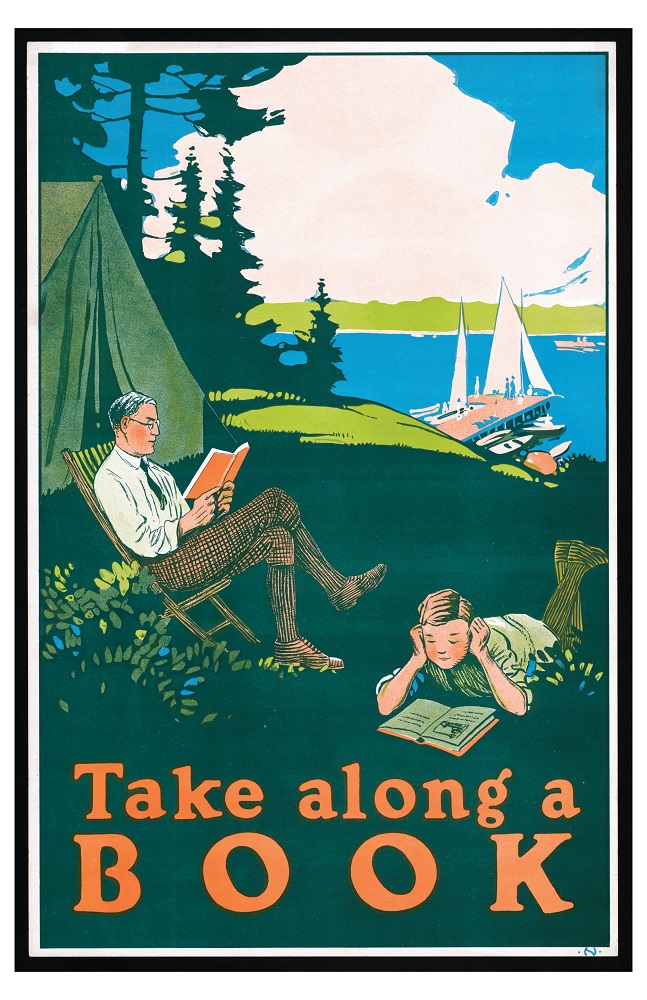 WPA Reading Poster: Take Along a Book